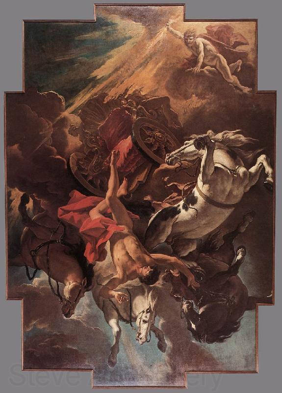 RICCI, Sebastiano Fall of Phaeton Germany oil painting art